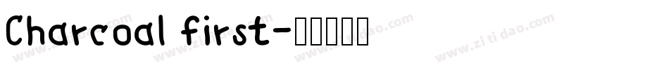 Charcoal first字体转换